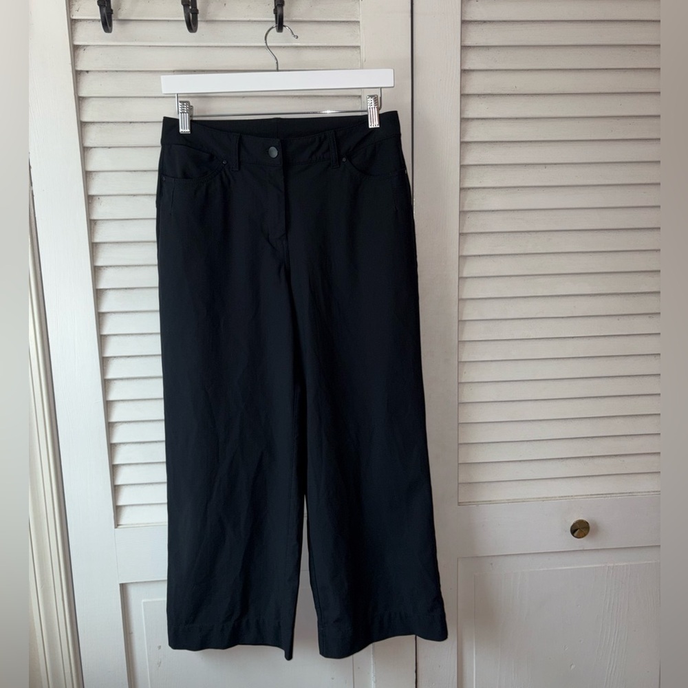 Lululemon City Sleek Wide Leg Pant Black High Rise 5 Pocket Size 28 - Picture 2 of 5